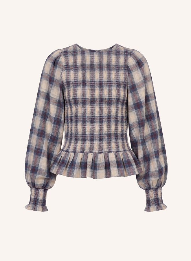 By Bar yena tokyo check blouse