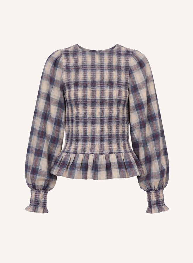 By Bar yena tokyo check blouse