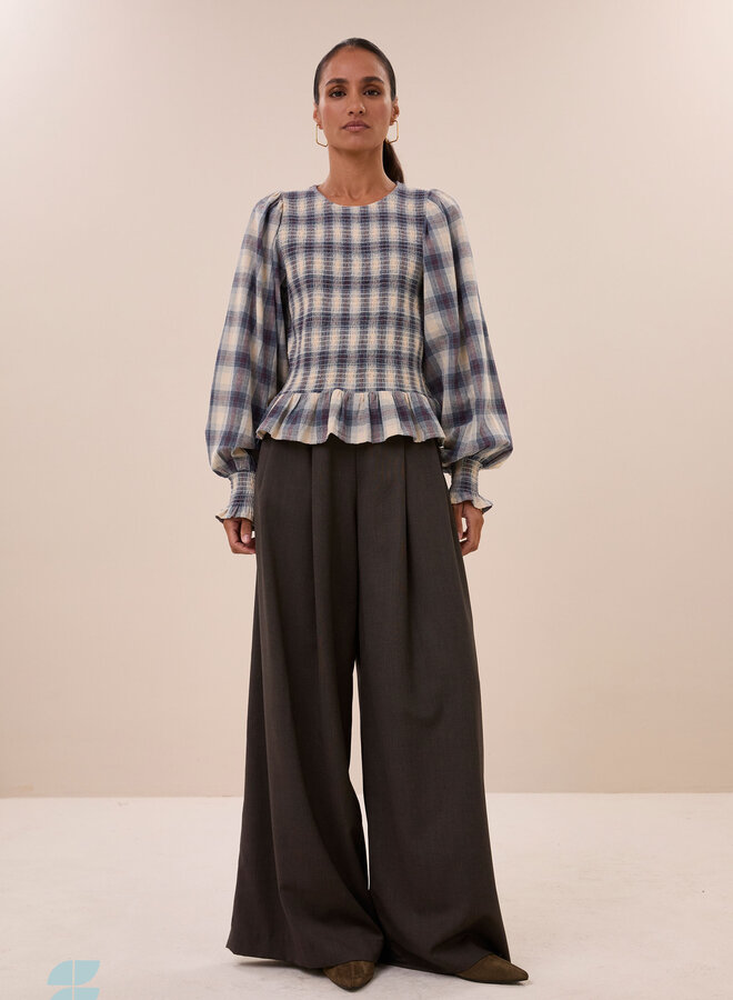 By Bar yena tokyo check blouse