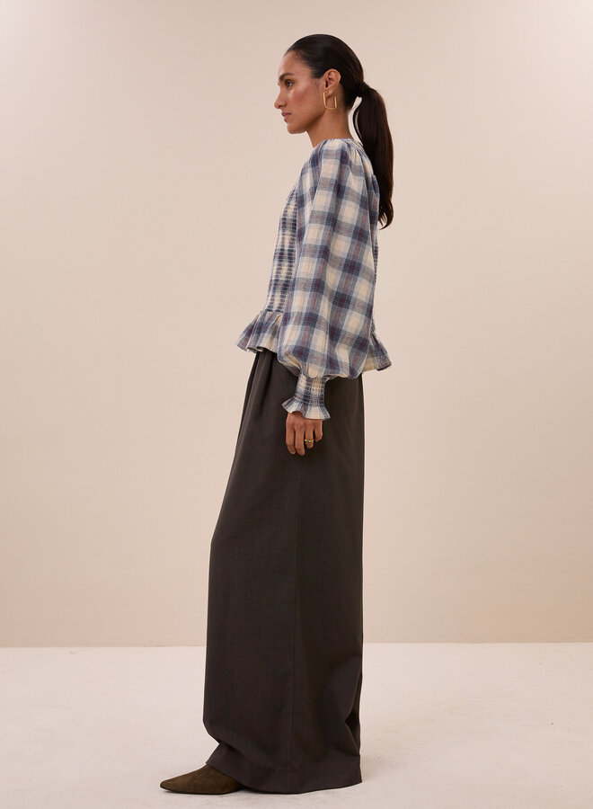 By Bar yena tokyo check blouse