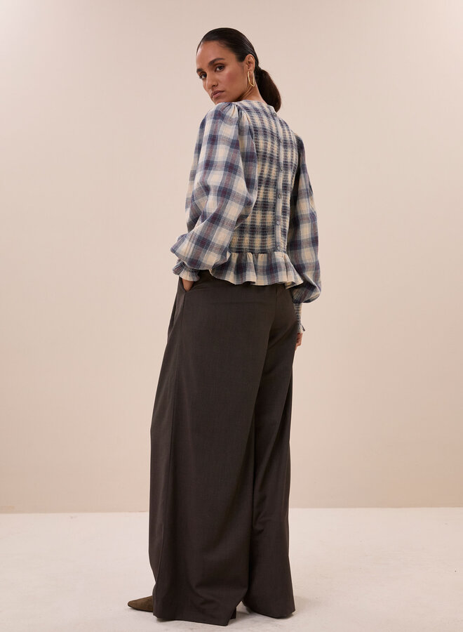 By Bar yena tokyo check blouse