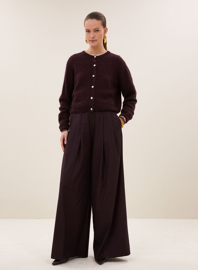By bar cleo cardigan deep wine