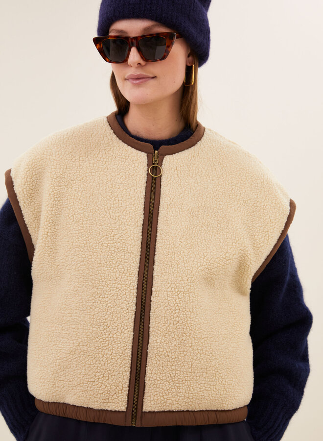 By bar gio sleeveless jacket hazel