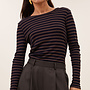 By Bar basic ls big stripe top deep stripe