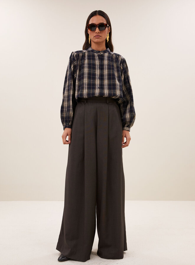 By Bar jagger check blouse