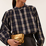 By Bar jagger check blouse