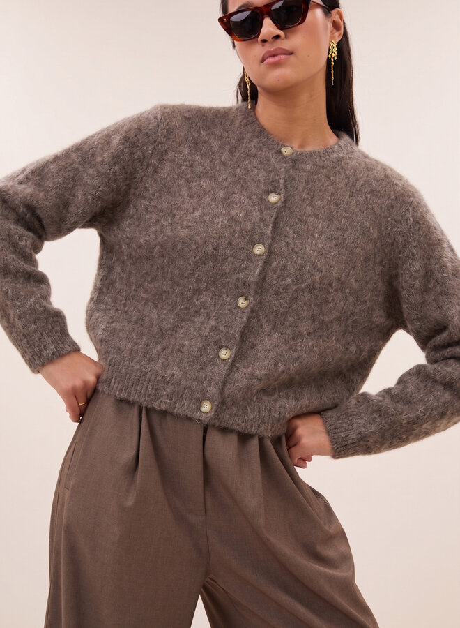 By bar vasile cardigan dark biscuit