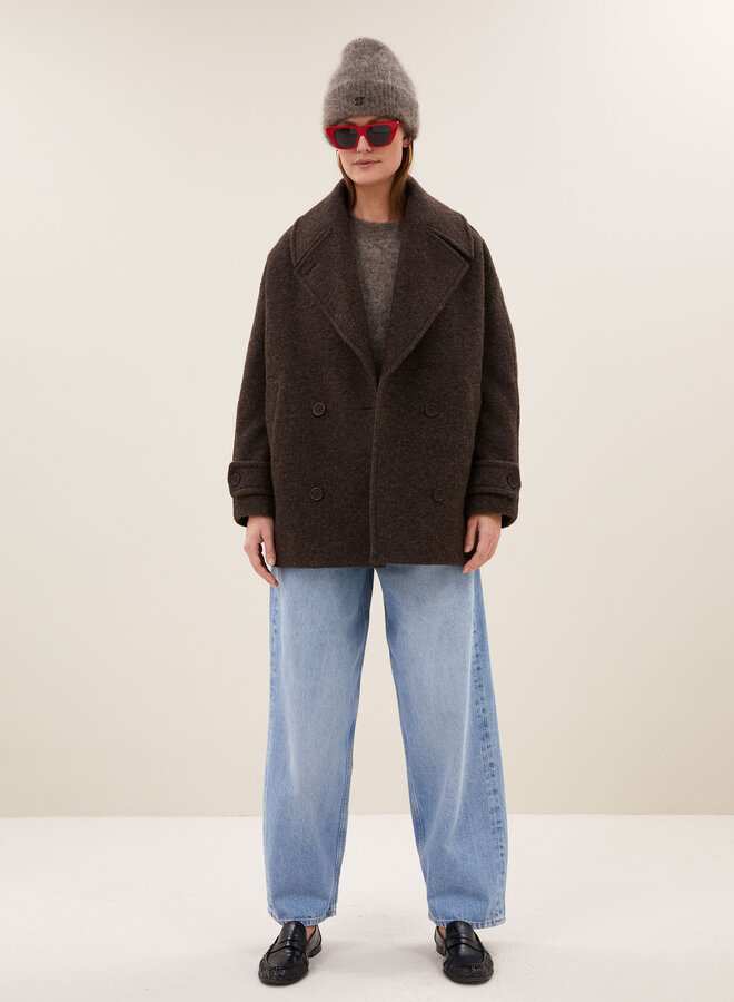 By Bar scott melange coat brown