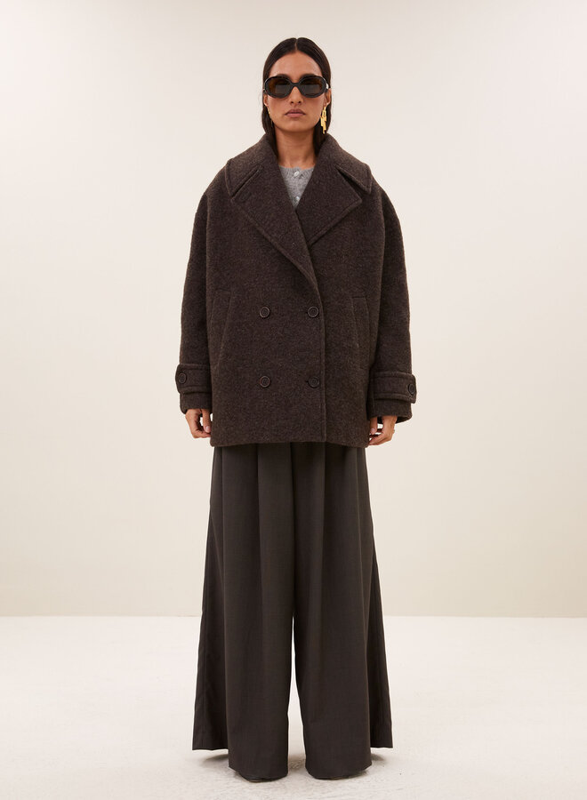By Bar scott melange coat brown