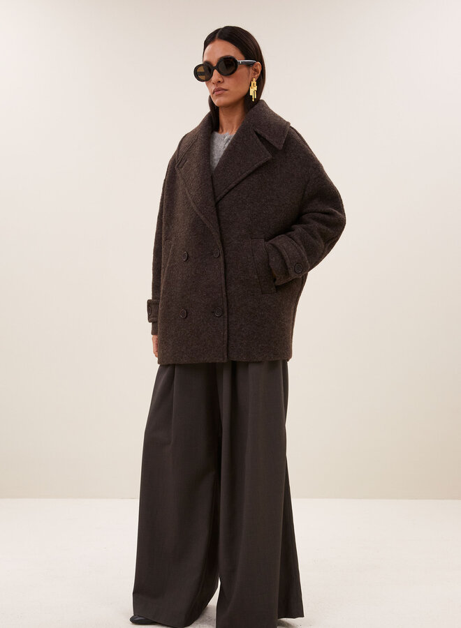 By Bar scott melange coat brown