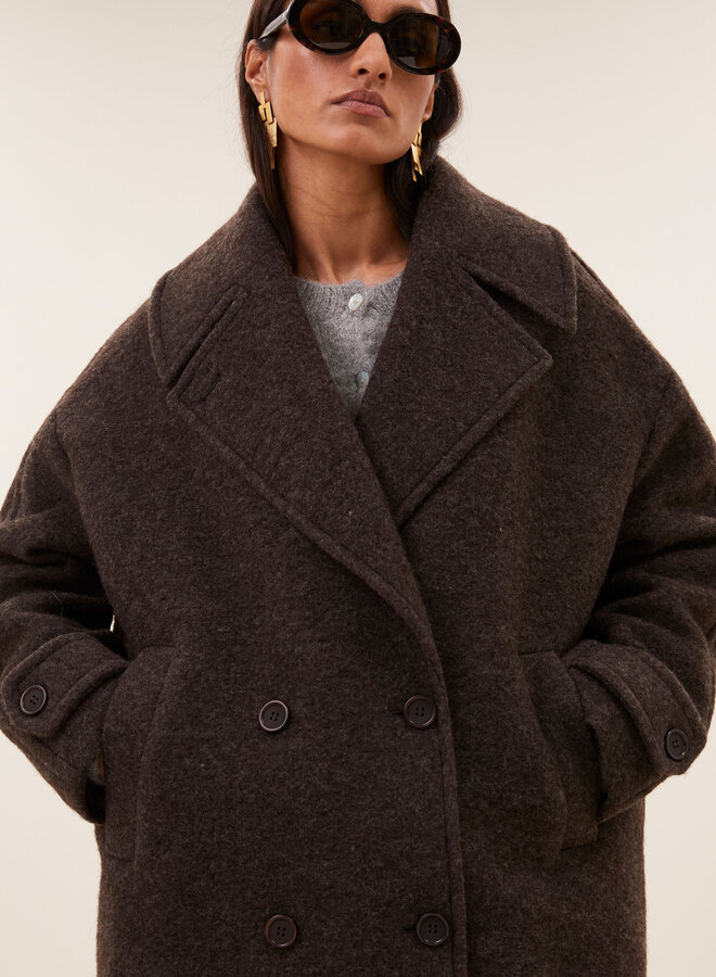 By Bar scott melange coat brown