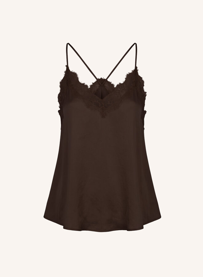 By Bar pia satin top espresso