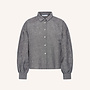 By Bar sarah short thin stripe blouse ash grey