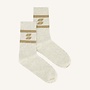 By Bar logo sparkle grey socks