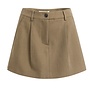 Yaya geweven minirok met plooien teak brown