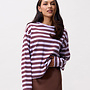 Catwalk junkie striped long sleeve lavender frost