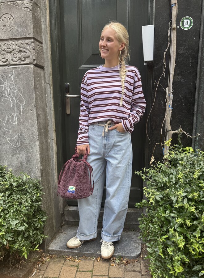 Catwalk junkie striped long sleeve lavender frost
