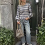 By Bar yena tokyo check blouse