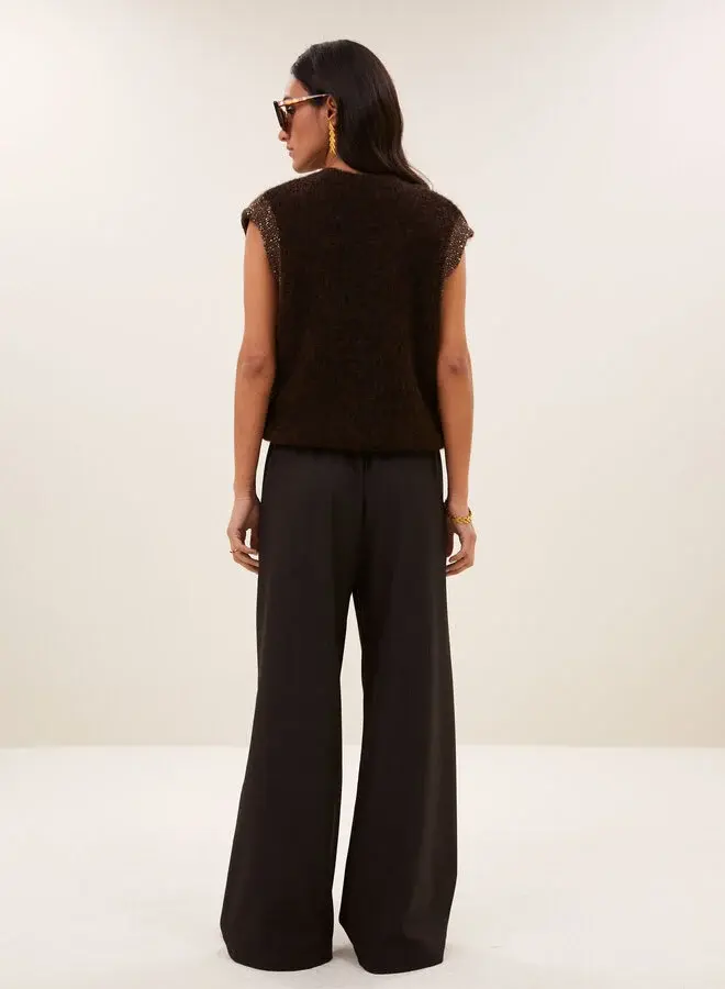 By Bar pelle pinstripe pants brown
