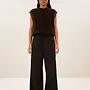 By Bar pelle pinstripe pants brown