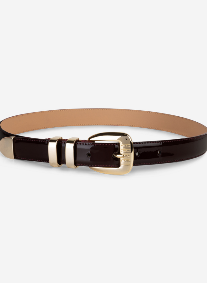 Ibana acro lak belt dark brown