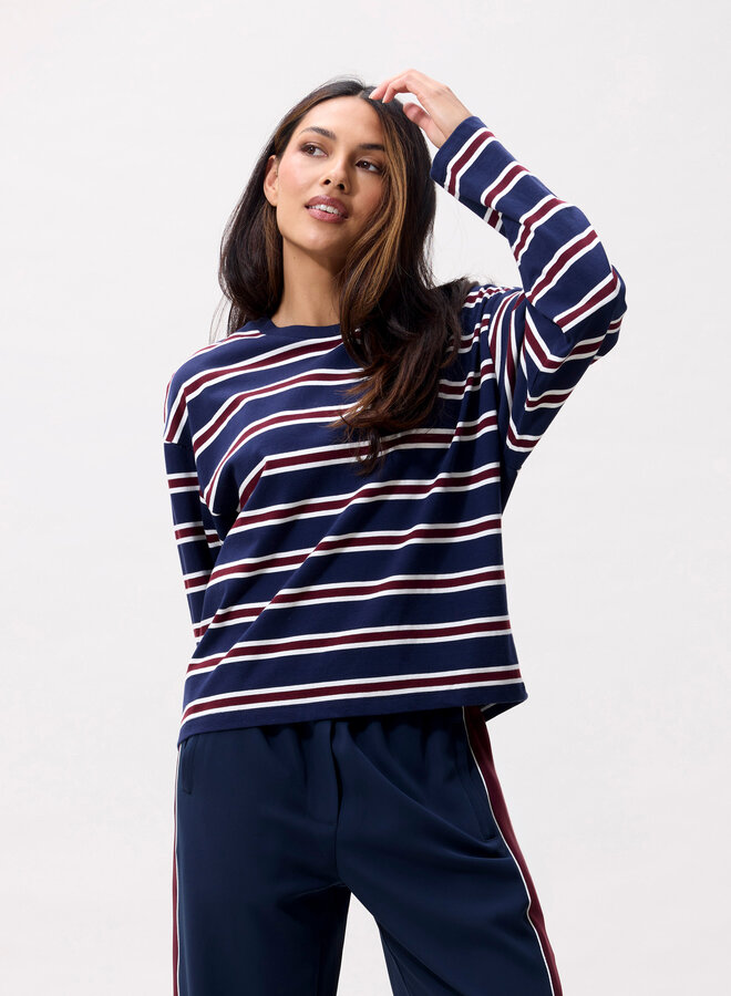 Catwalk junkie striped long sleeve navy