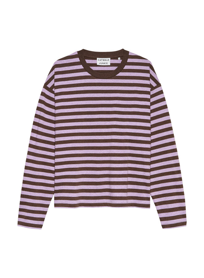 Catwalk junkie striped long sleeve rhapsody