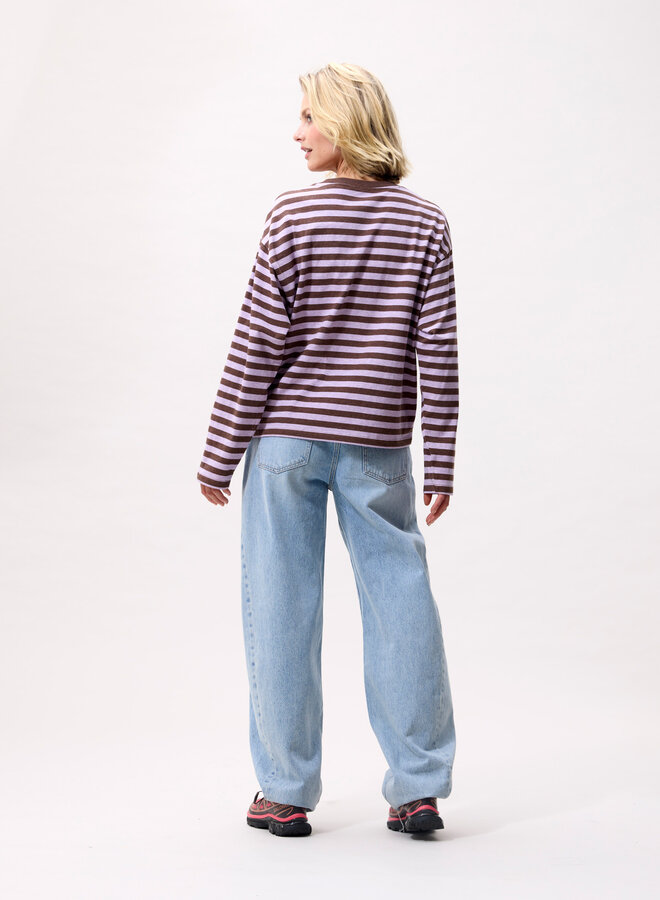 Catwalk junkie striped long sleeve rhapsody