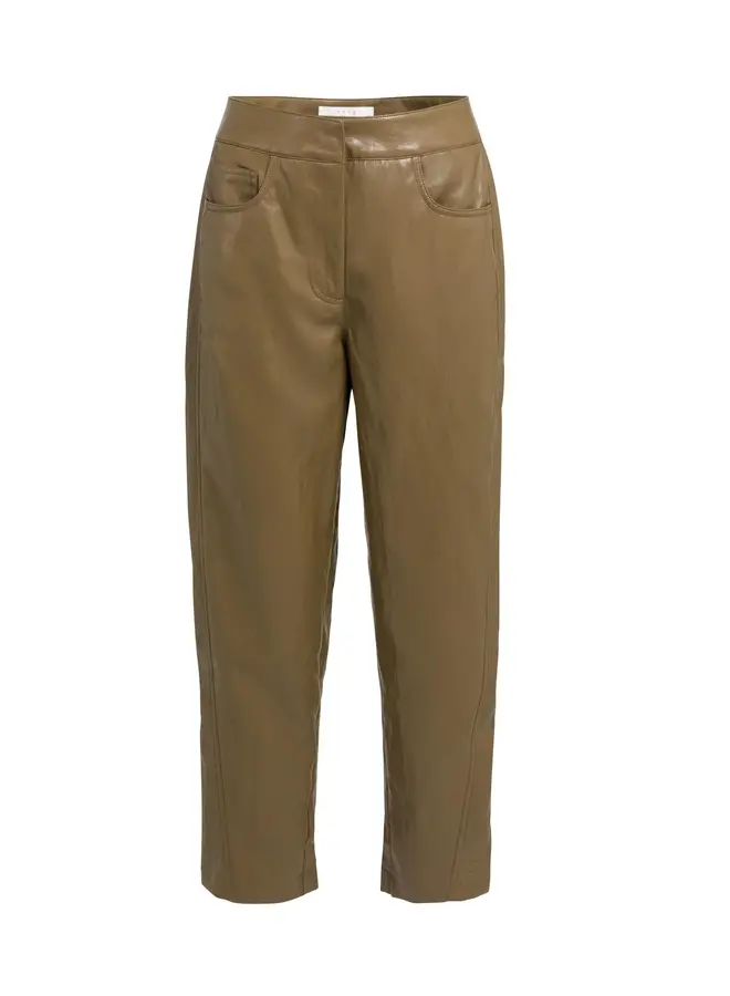 Yaya kunstleren broek teak brown