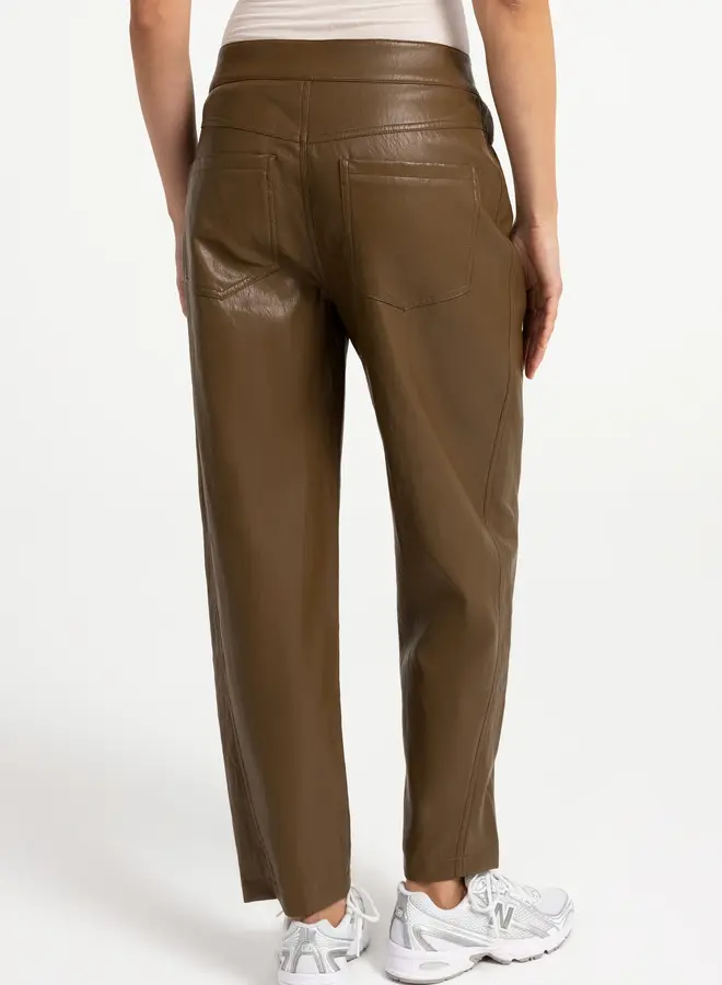Yaya kunstleren broek teak brown