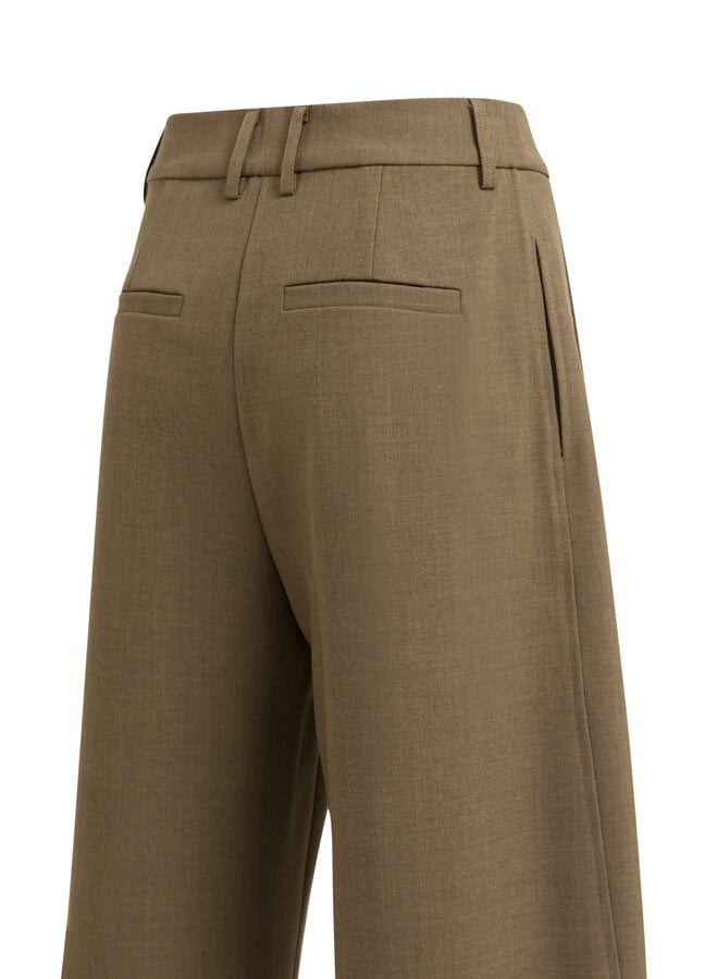 Yaya geweven broek teak brown
