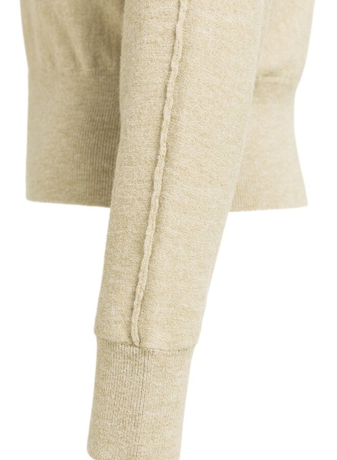Yaya trui met boothals olive gray