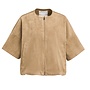 Yaya oversized suede jasje brown