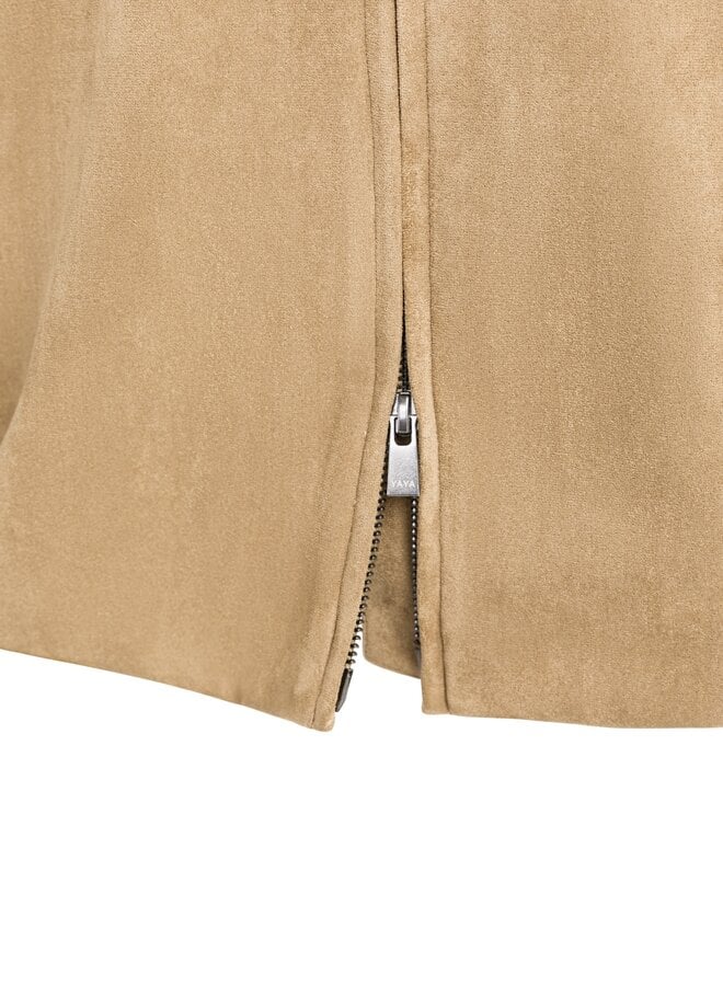 Yaya oversized suede jasje brown