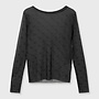 10days mesh long sleeve monogram steelblue