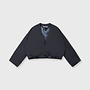 10DAYS reversible cardigan fleece steel blue