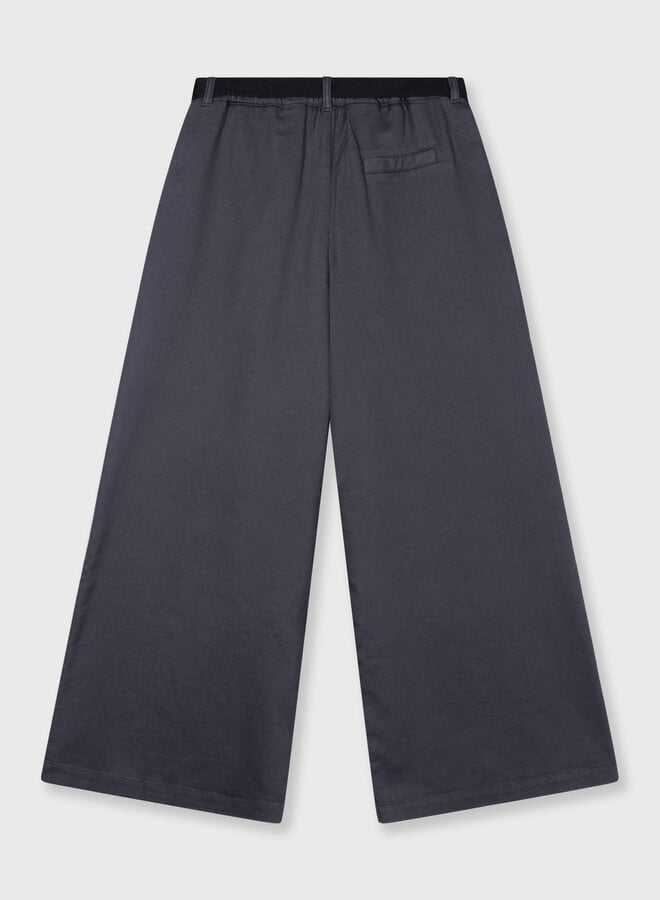 10Days wide pants jog twill steel blue