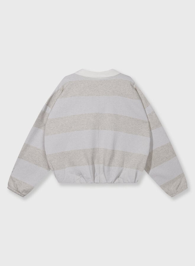 10days balloon sweater stripes soft white