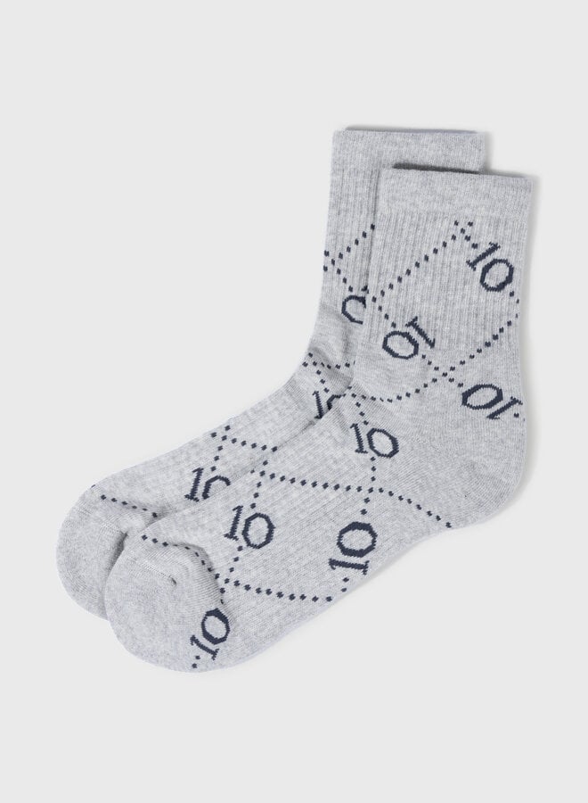 10days socks all-over light grey 39/42