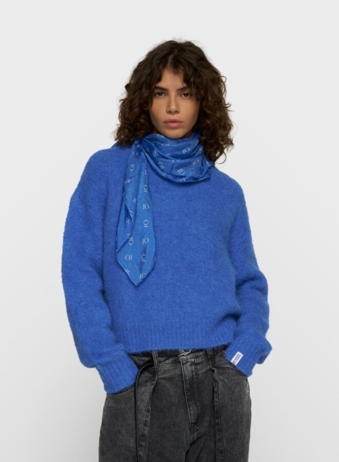 10days hairy knit sweater ultramarine