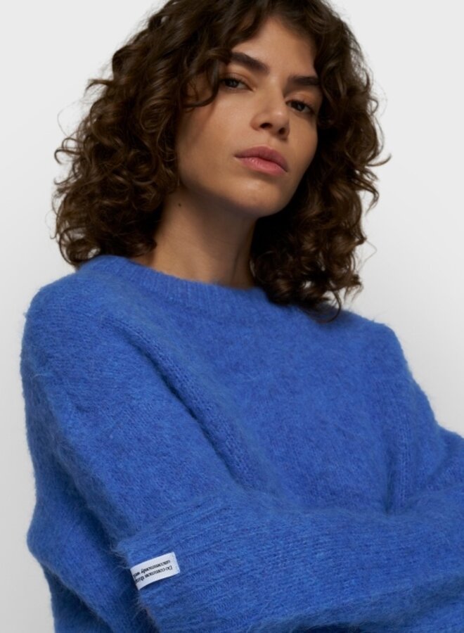 10days hairy knit sweater ultramarine
