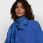 10DAYS silk scarf monogram ultramarine