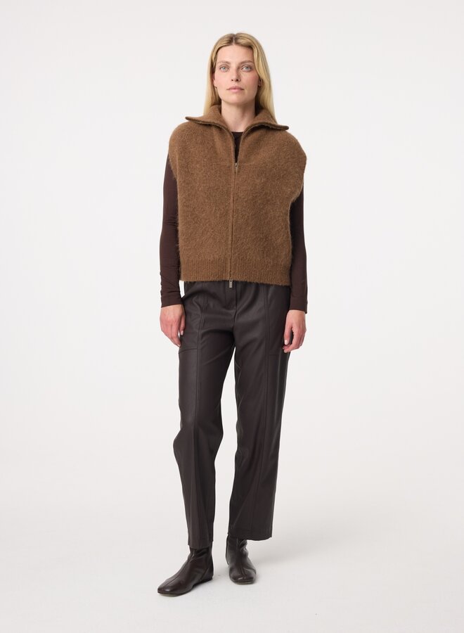 Knit-ted manny cardigan mid brown