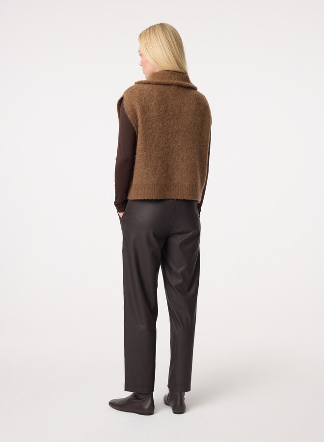 Knit-ted manny cardigan mid brown