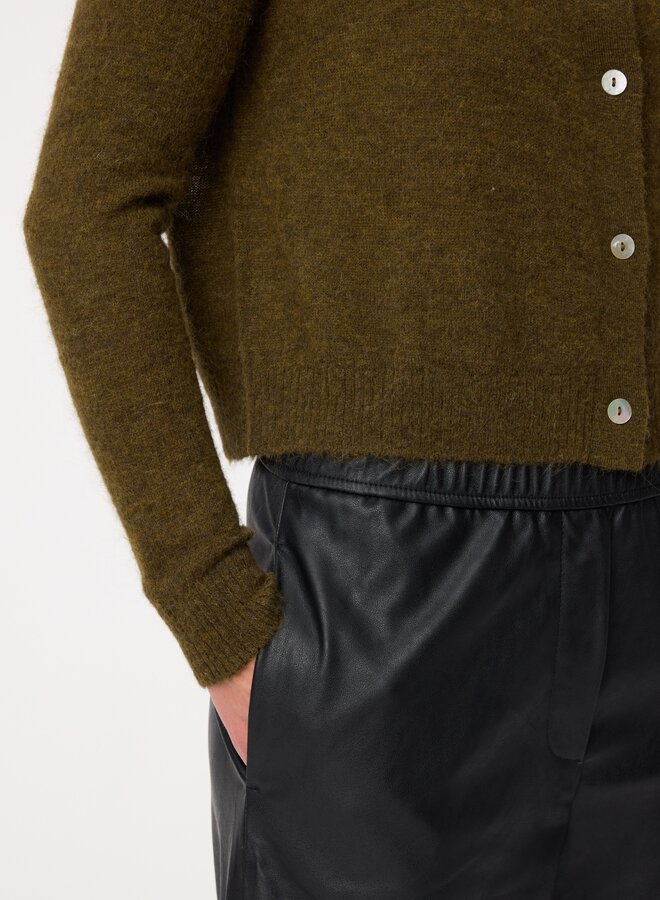 Knit-ted emile cardigan moss