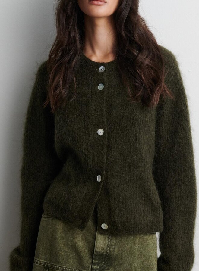 Second F. andrea cardigan black olive