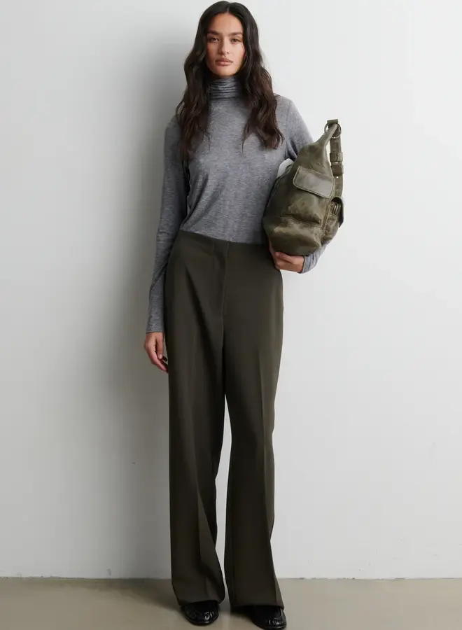 Second F. fique classic trousers black olive