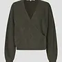 Second Female gabby wrap knit black olive