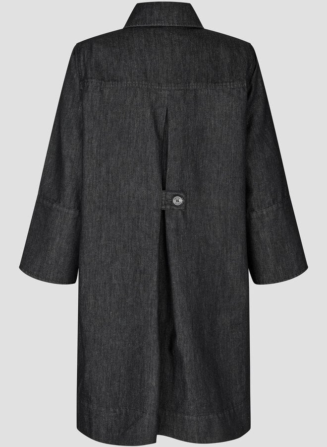 Seconf F. dera denim tunic dress black