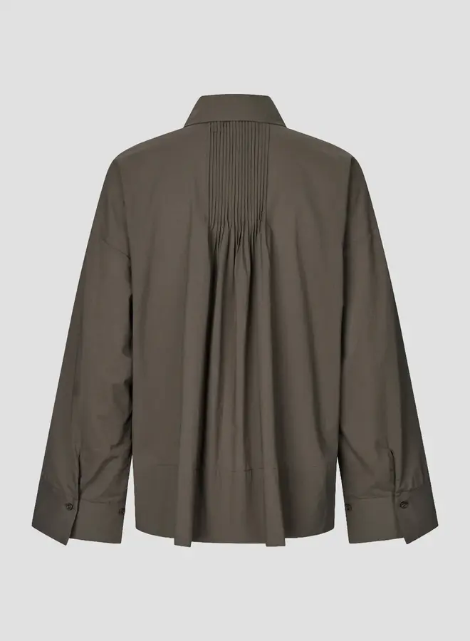 Second Female lanna shirt black olive